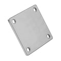 150mm x 150mm 304 Stainless Steel Base Plate – 4 × 14mm Corner Holes